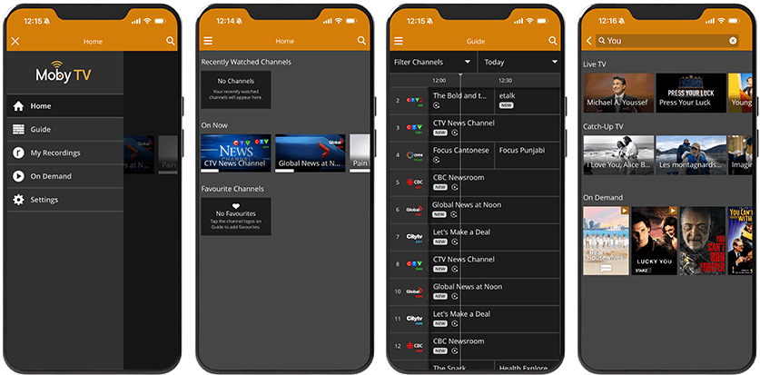 Moby TV app solutions for healthcare